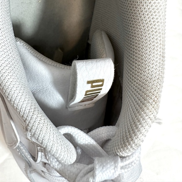 Puma Karmen Rebelle Womens Size 8.5 Casual Platform Sneakers Shoes White Logo - Picture 11 of 16